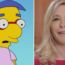 Milhouse and voice actor Pamela Hayden