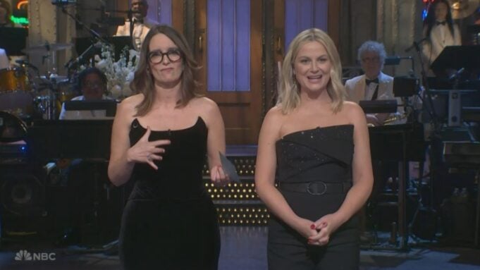 Tiny Fey and Amy Poehler on