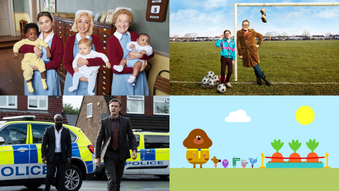 Image featuring four TV shows