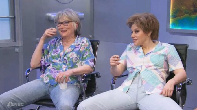 Meryl Streep and Kate McKinnon on