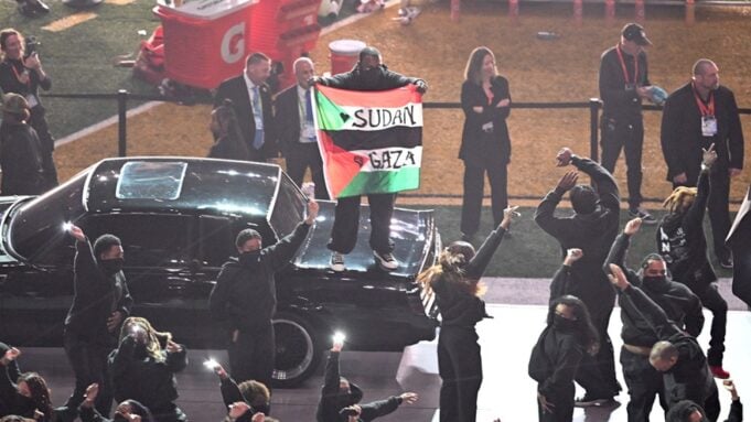 Super Bowl Halftime Show protester