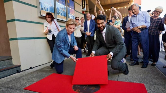 David Wenham and Randwick Mayor Dylan