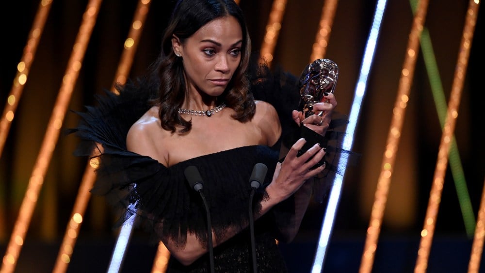 Zoe Saldaña Dedicates 'Emilia Pérez' BAFTA Win to Trans Nephew