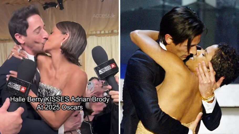 Adrien Brody and Halle Berry Oscars