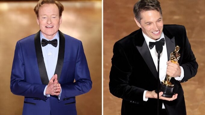 Conan O'Brien and Sean Baker at