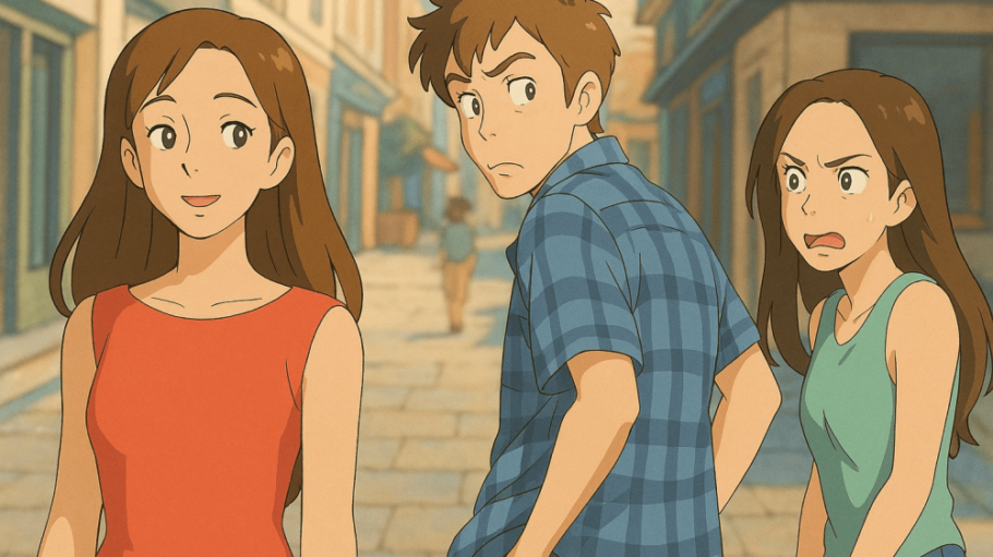 Studio Ghibli-style AI image