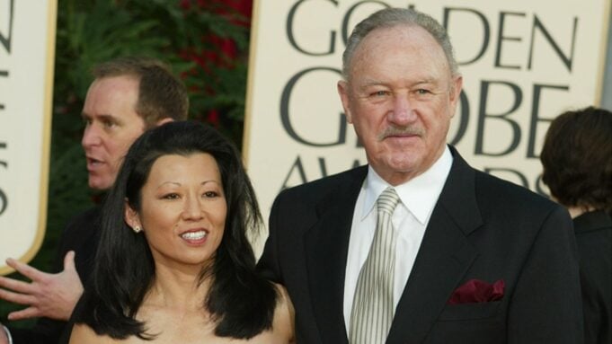 Betsy Arakawa and Gene Hackman