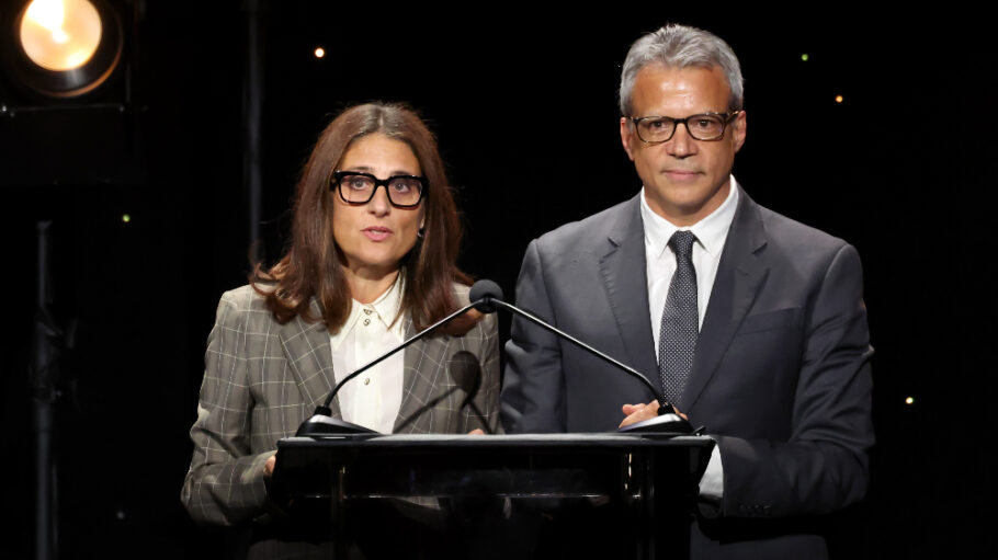 Mike De Luca and Pam Abdy