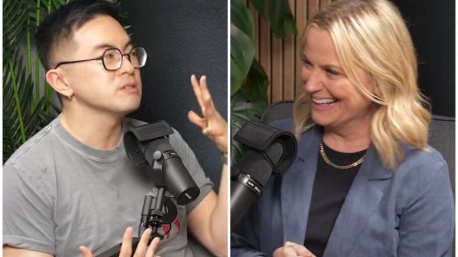 Bowen Yang and Amy Poehler