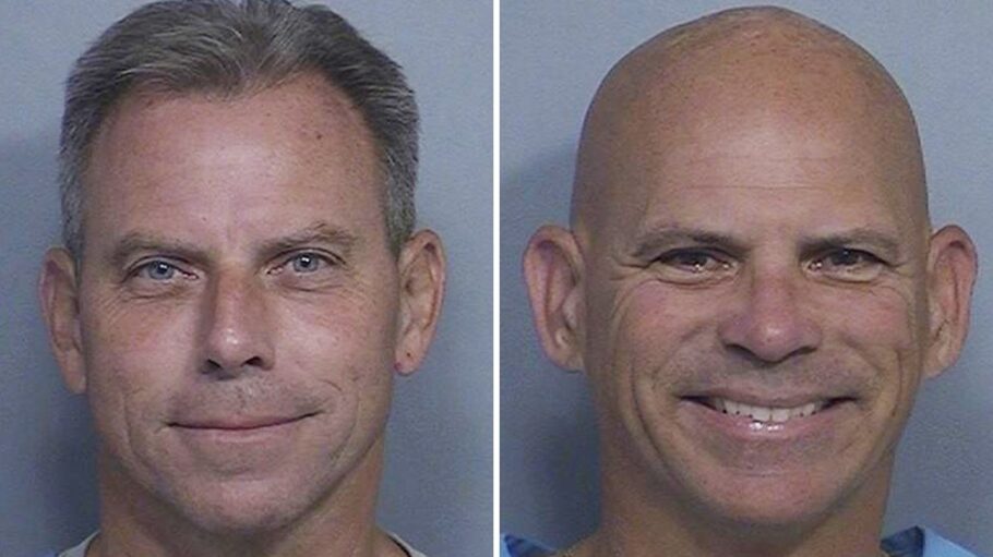 Mug shots of the Menendez brothers