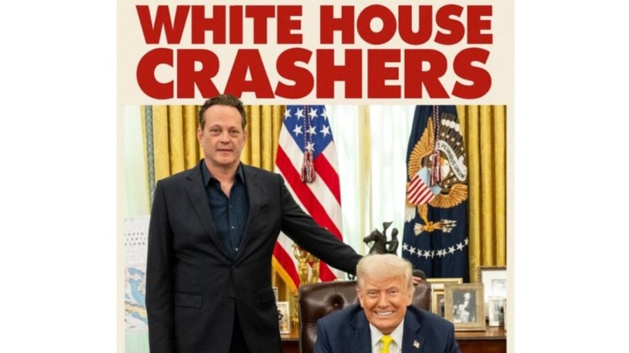Parody poster of Vaughn and Trump
