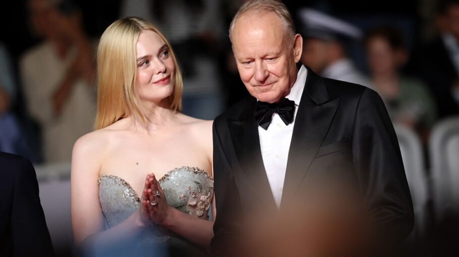 Elle Fanning and Stellan Skarsgård at