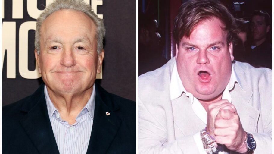 Lorne Michaels and Chris Farley