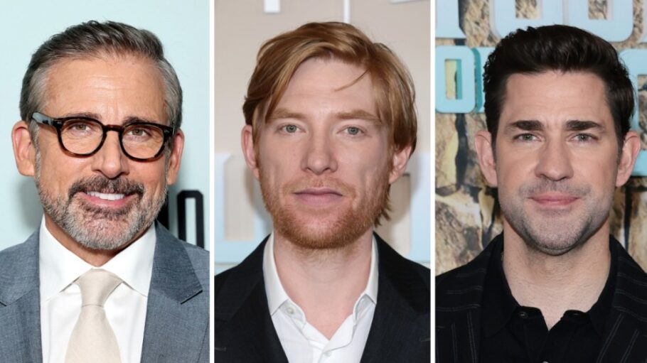 Steve Carell, Domhnall Gleeson and John