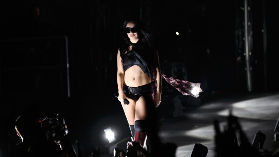 Charlie xcx performing at Glastonbury