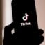 Phone with TikTok logo