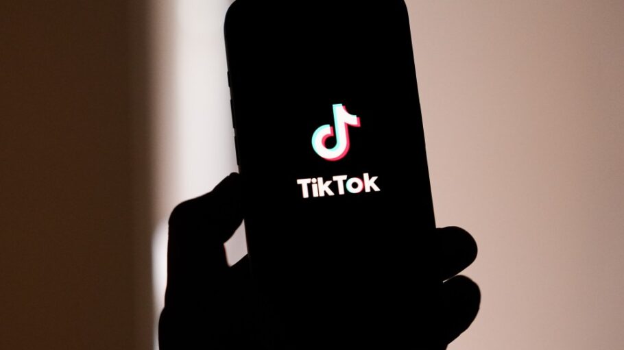 Phone with TikTok logo