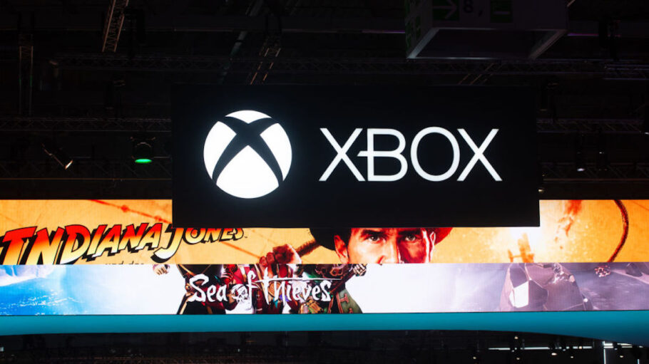 Gaming enthusiasts play at the Xbox