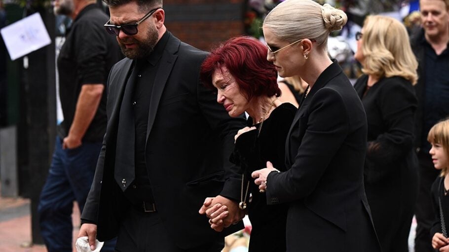 Ozzy Osbourne family at funeral procession