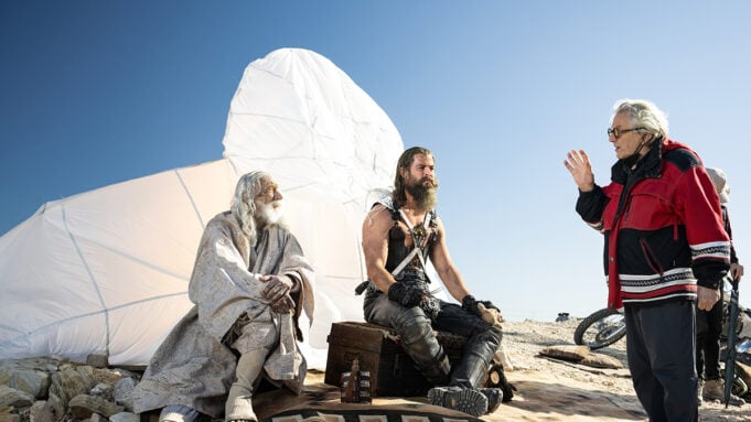 George Miller on the set of