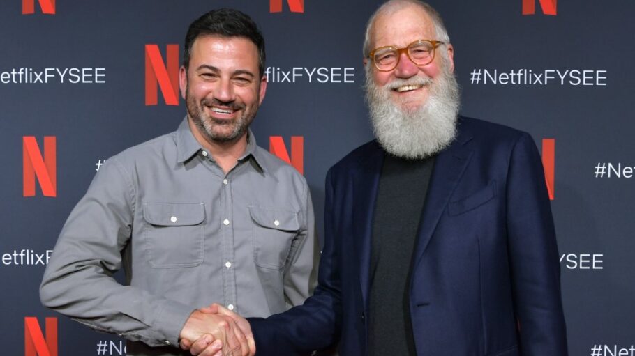 Jimmy Kimmel and David Letterman