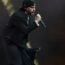 Bad Bunny performing