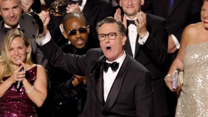 Stephen Colbert at the 2025 Emmys