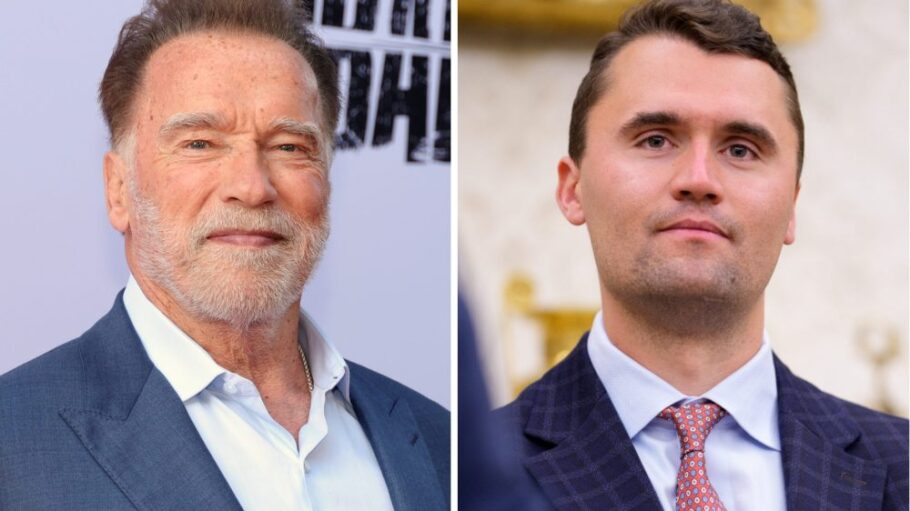 Arnold Schwarzenegger and Charlie Kirk