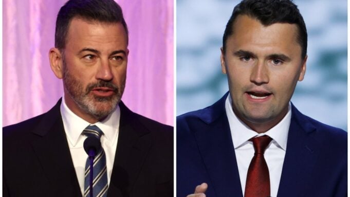 Jimmy Kimmel and Charlie Kirk