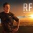 Stephen Peacocke posing with "RFDS" in