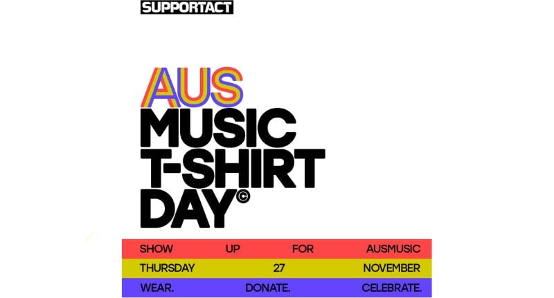 Ausmusic T-Shirt Day sign