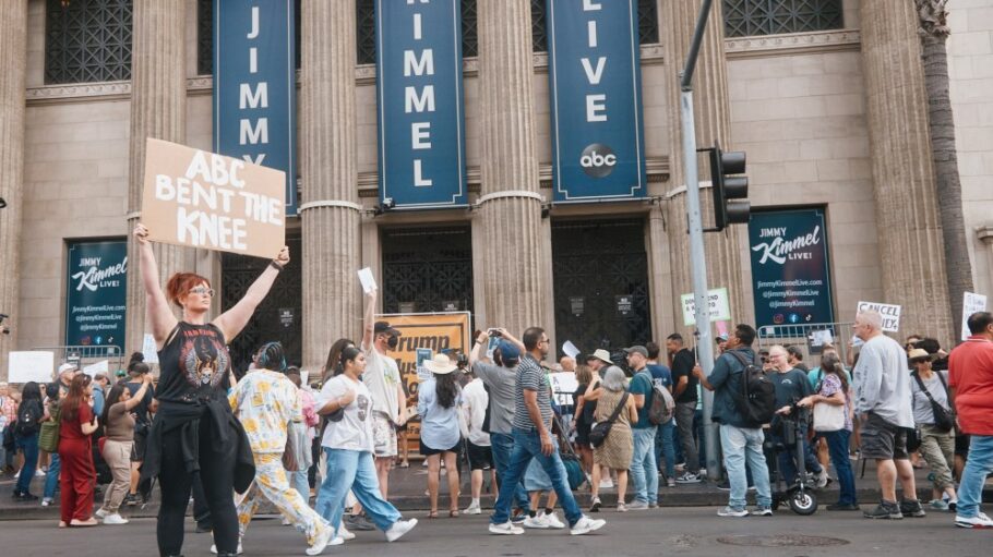 Protest outside Jimmy Kimmel Live! studio