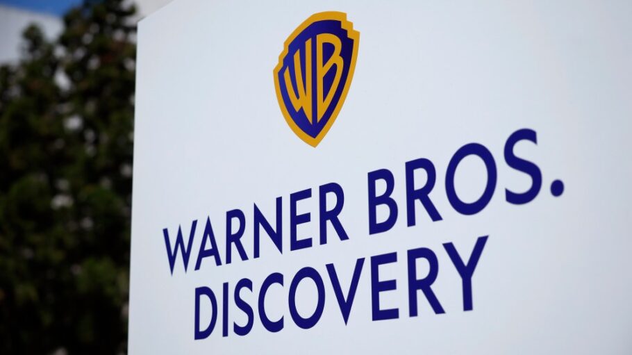 Warner Bros. Discovery sign