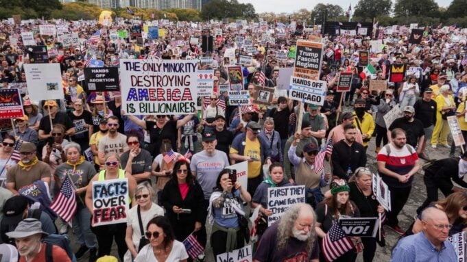 No Kings protest