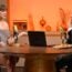 Taylor Swift and Jimmy Fallon sitting