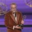 Seth Rogen on stage with an