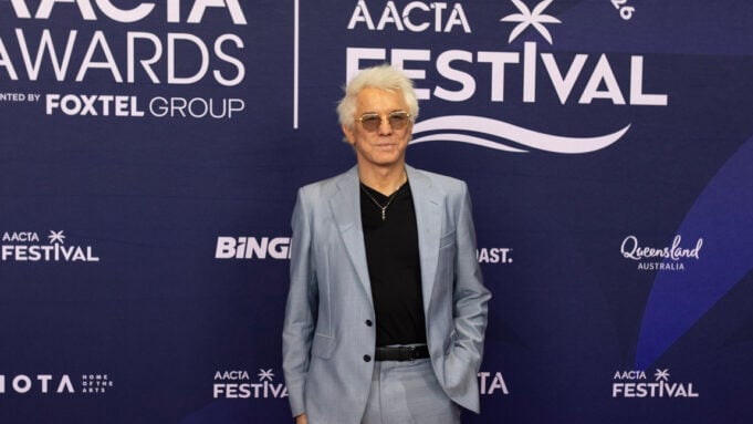 Baz Luhrmann in front of the