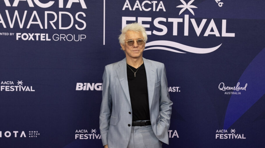 Baz Luhrmann in front of the