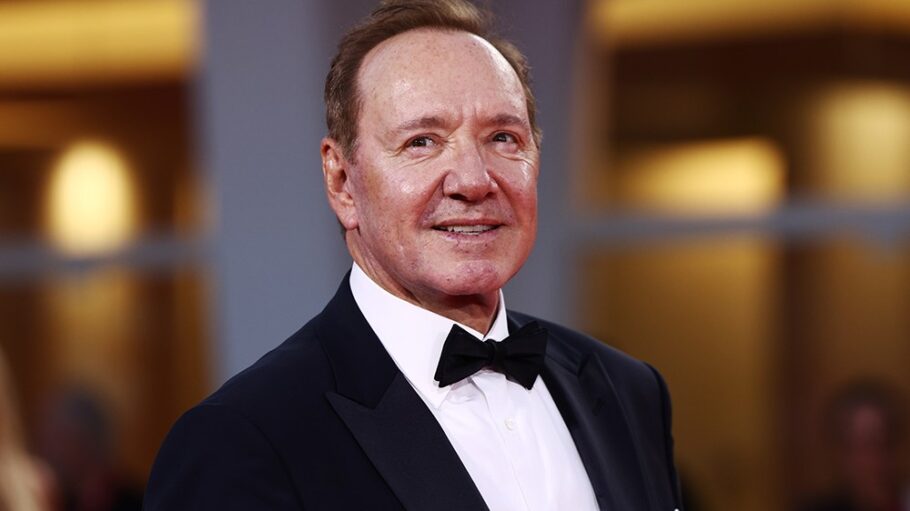 Kevin Spacey poses at event