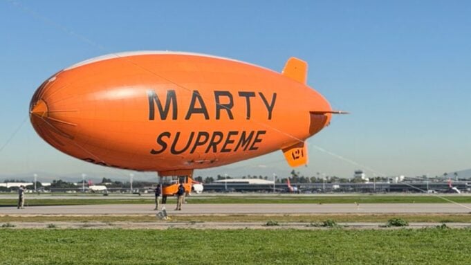 Marty Supreme blimp