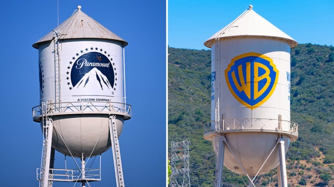 Paramount and Warner Bros. water towers