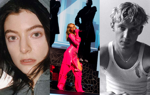 Lorde, Kylie Minogue, and Troye Sivan