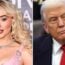 Sabrina Carpenter and Donald Trump