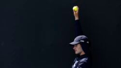 January 22: A ballkid at court