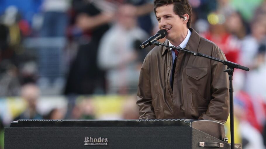 Charlie Puth performs at Super Bowl