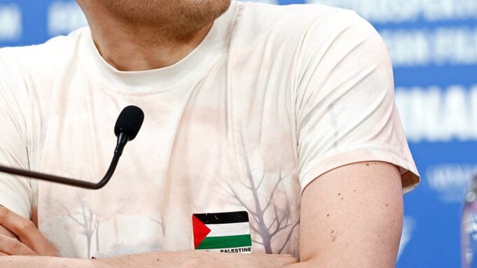 Palestine flag on t-shirt