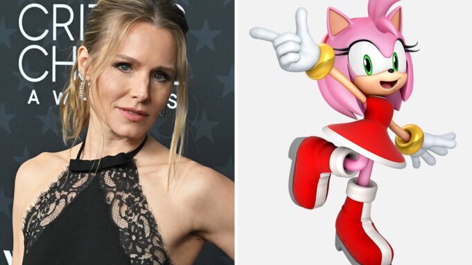 Kristen Bell and Sonic the Hedgehog