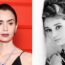 Lily Collins and Audrey Hepburn