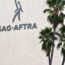 SAG-AFTRA logo on building