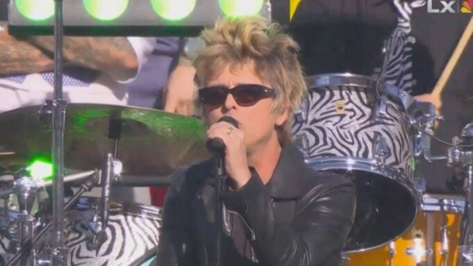 Green Day perform at Super Bowl